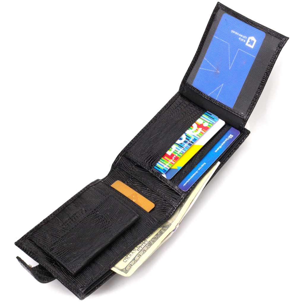 Гаманець Canpellini З натуральної шкіри Чорний (21789) - зображення 7