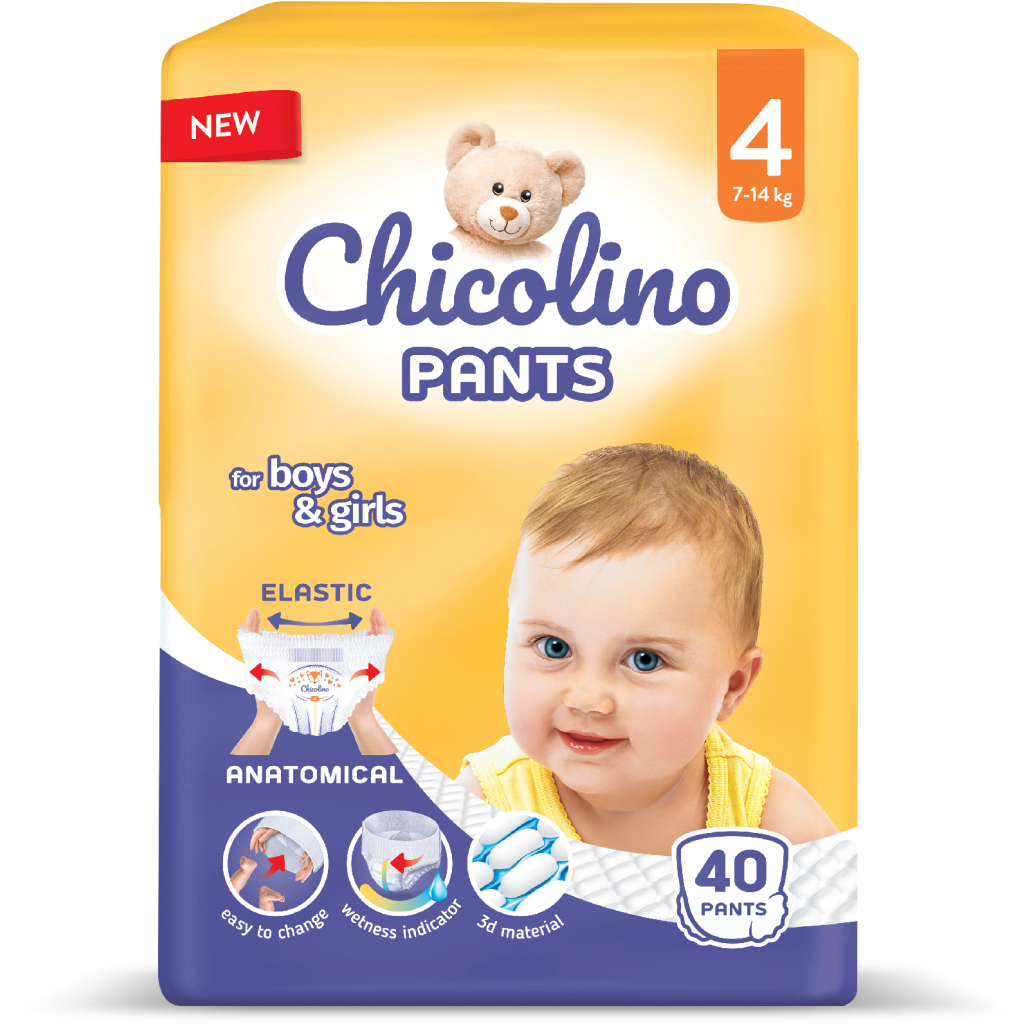 Підгузки Chicolino Pants Розмір 4 (7-14 кг) 40 шт (4823098413486) - зображення 2