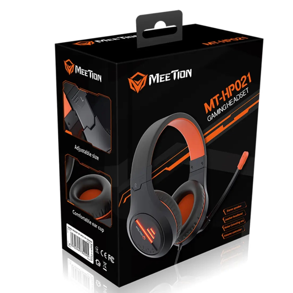 Навушники Meetion HP021 Black/Orange (MT-HP021-A) - зображення 2