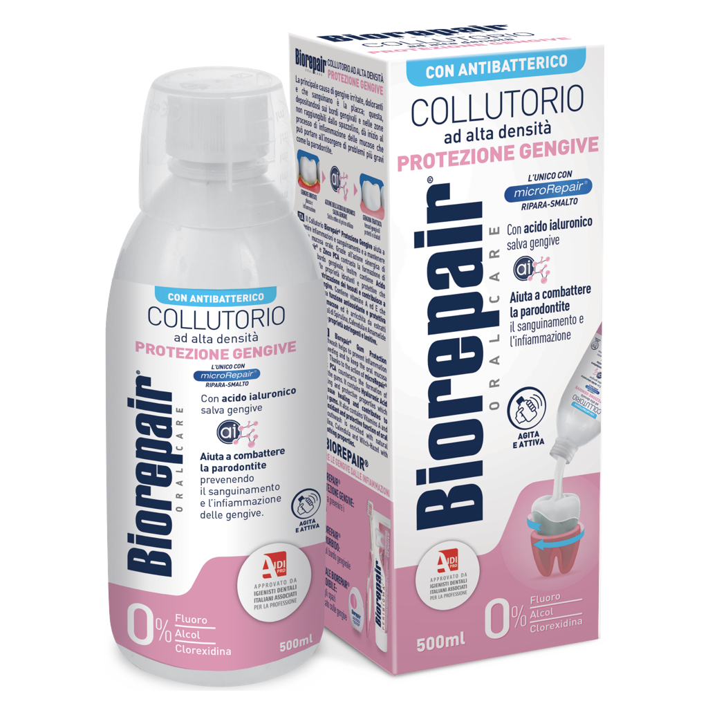 Ополіскувач для порожнини рота Biorepair Догляд за яснами 500 мл (8017331060735) - изображение 1