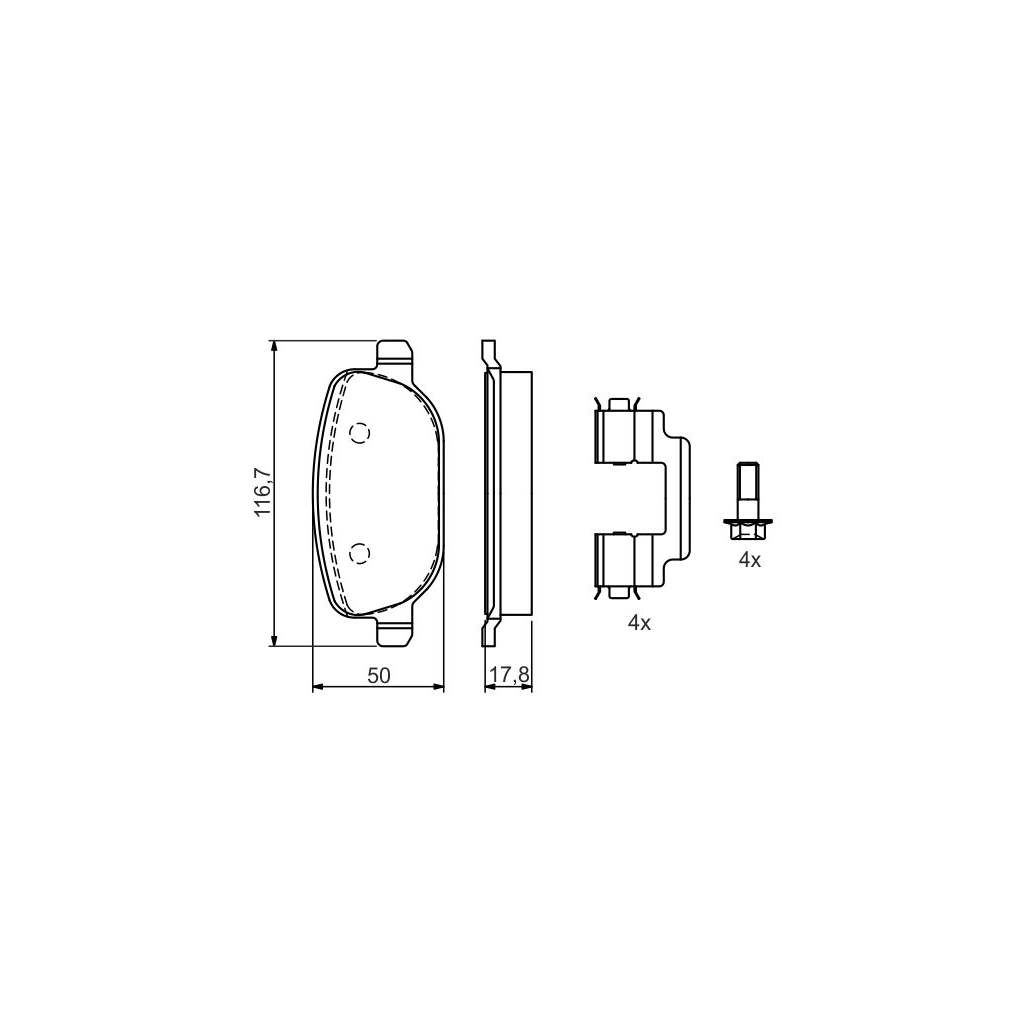 Гальмівні колодки Bosch 0 986 424 775 - зображення 3