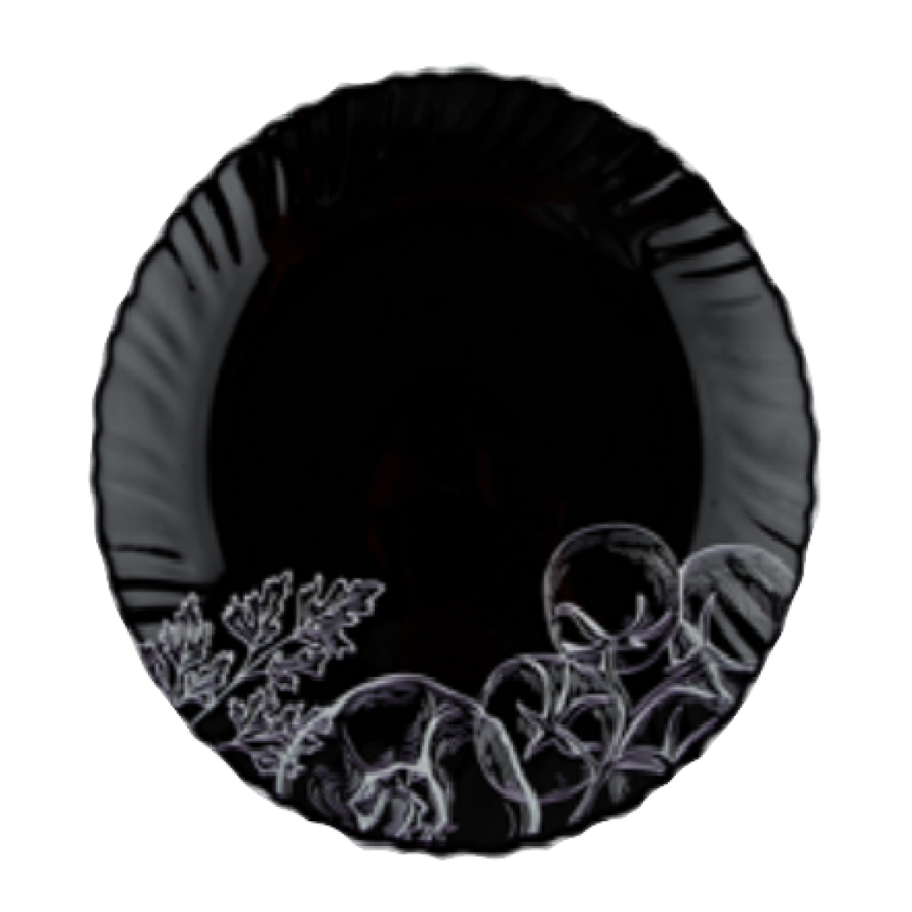 Тарілка Vittora Овочевий Етюд Black Wave десертна 19 см (V-190Bvs) - зображення 1