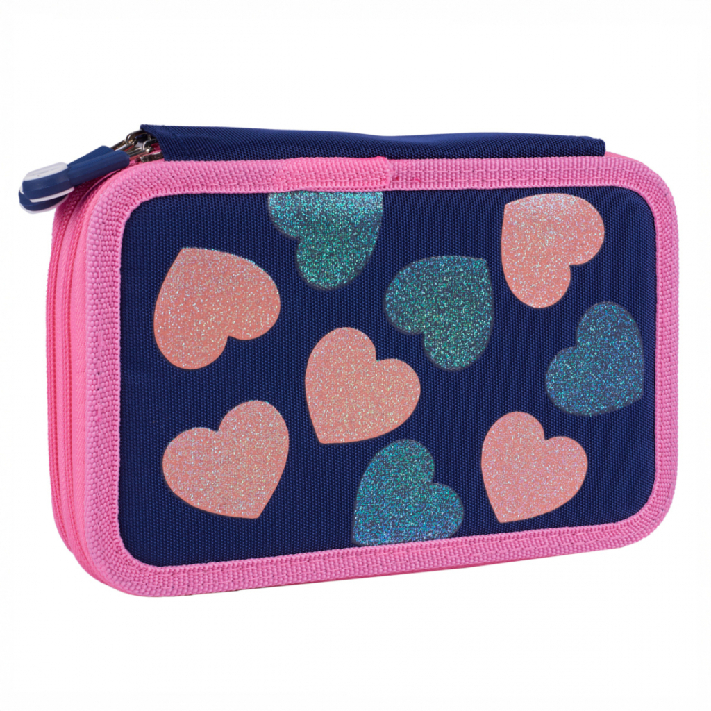 Пенал Yes Bright Hearts HP-01 твердий подвійний (533640) - зображення 2