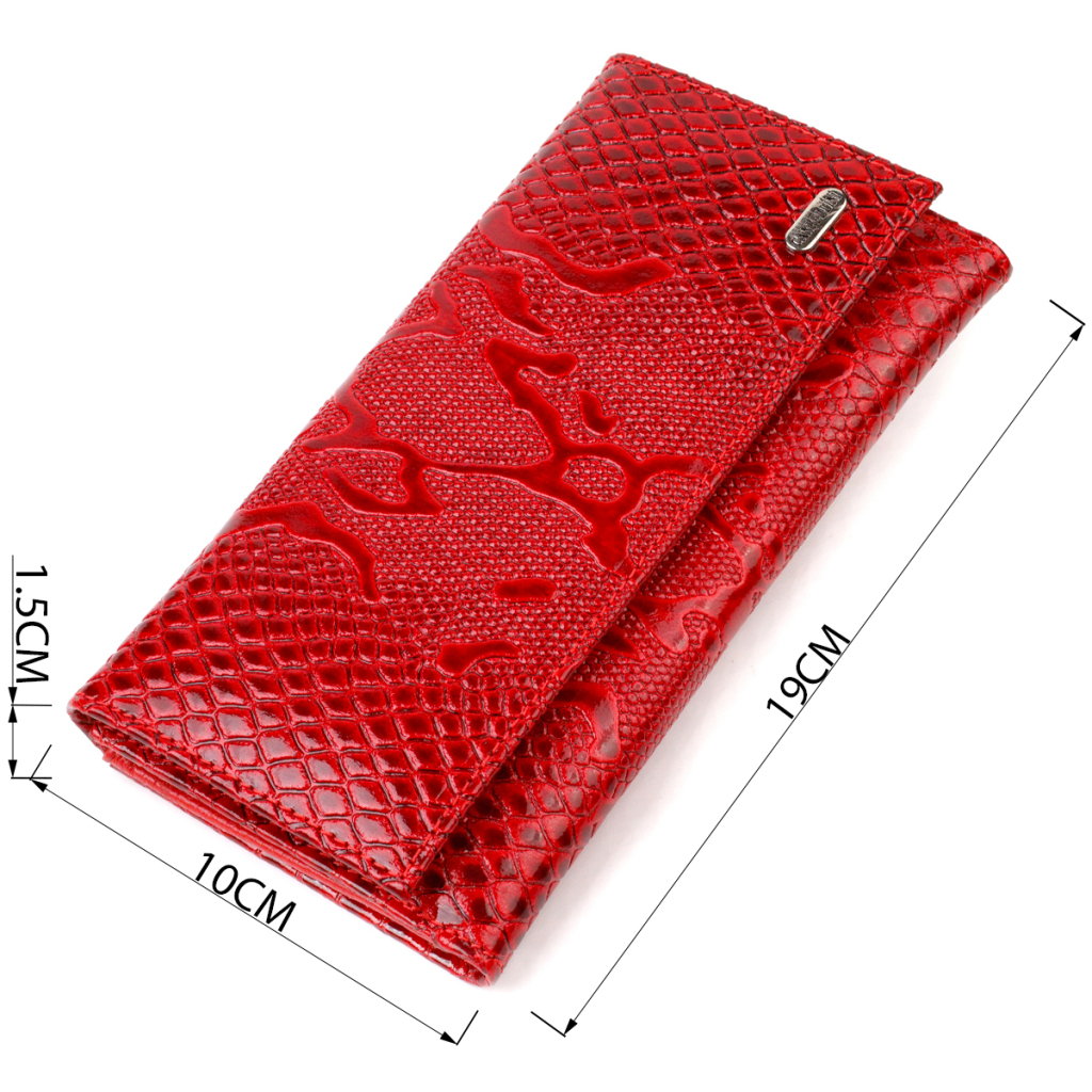 Портмоне Canpellini З натуральної шкіри Червоне (21850) - зображення 3