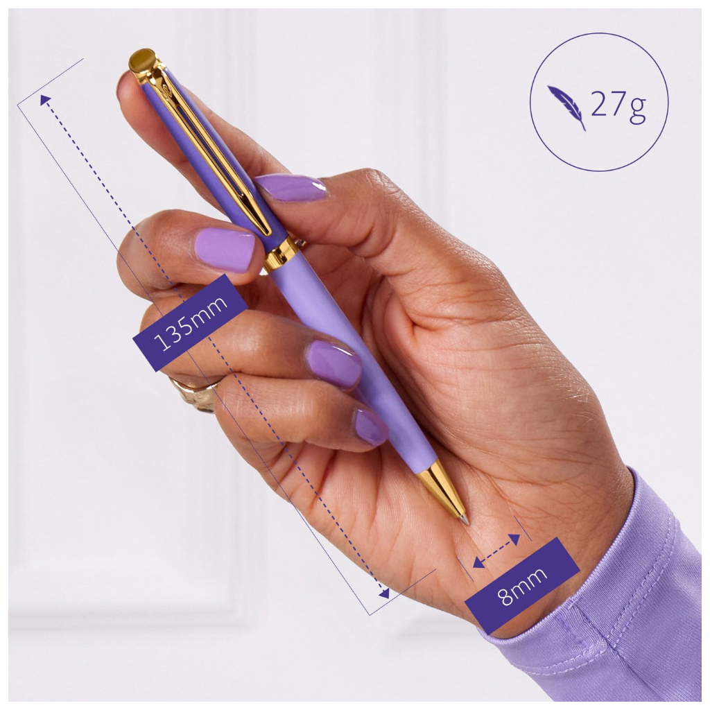 Ручка кулькова Waterman HEMISPHERE Colour Blocking Purple GT BP (22 580) - изображение 6