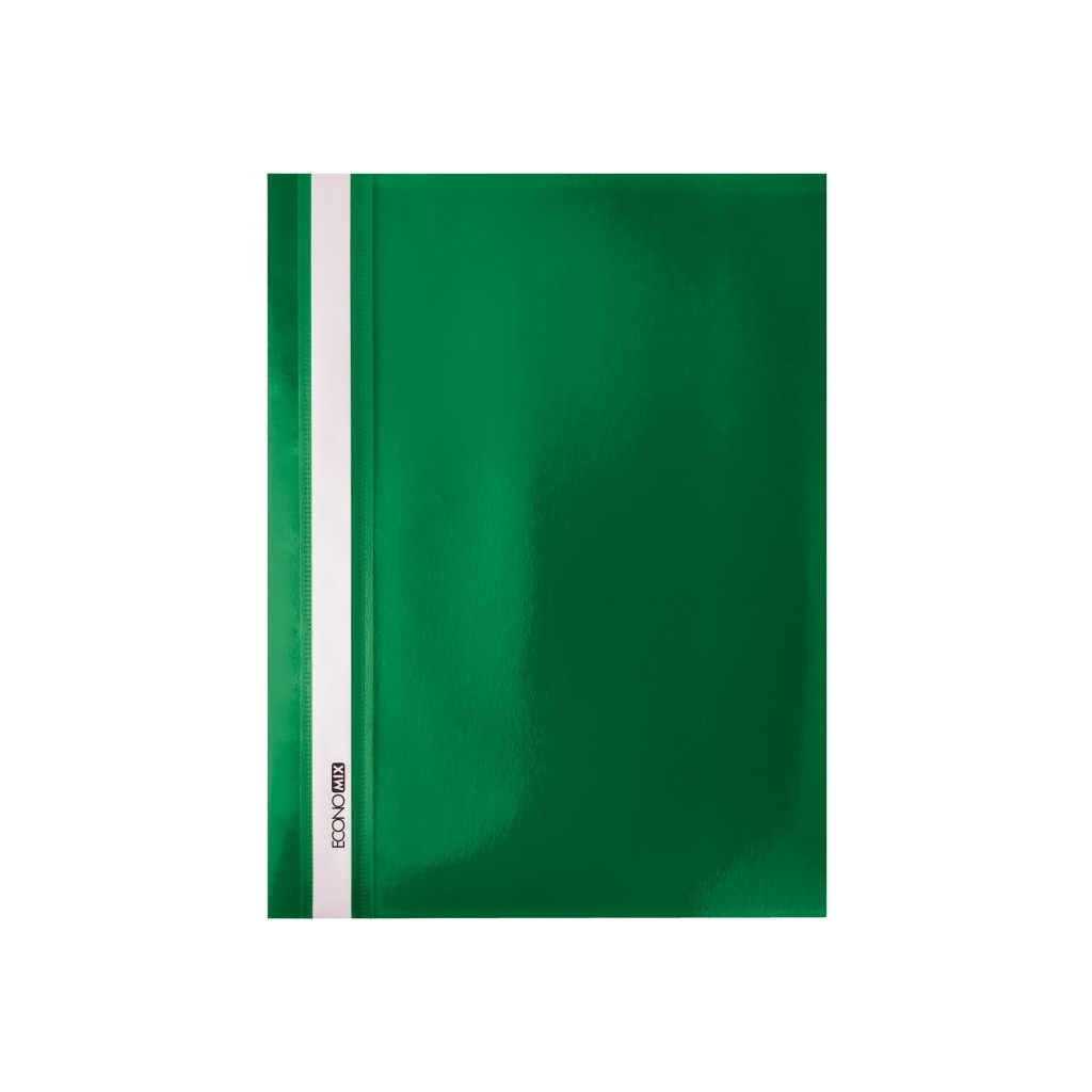 Папка-швидкозшивач Economix А4 без перфорації, фактура "помаранч", зелена (E31509-04) - зображення 1