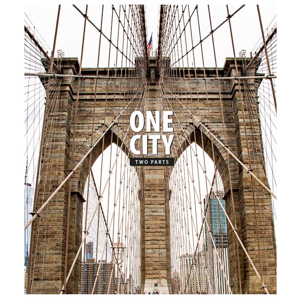 Зошит Школярик One city, two parts 80 аркушів лінія (080-3137L) - зображення 4
