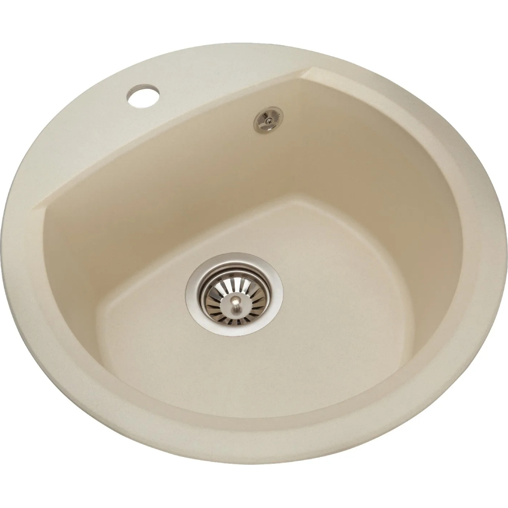 Мийка кухонна GRANADO RONDA ivory з сифоном (470*490mm.) (gr2204) - изображение 2