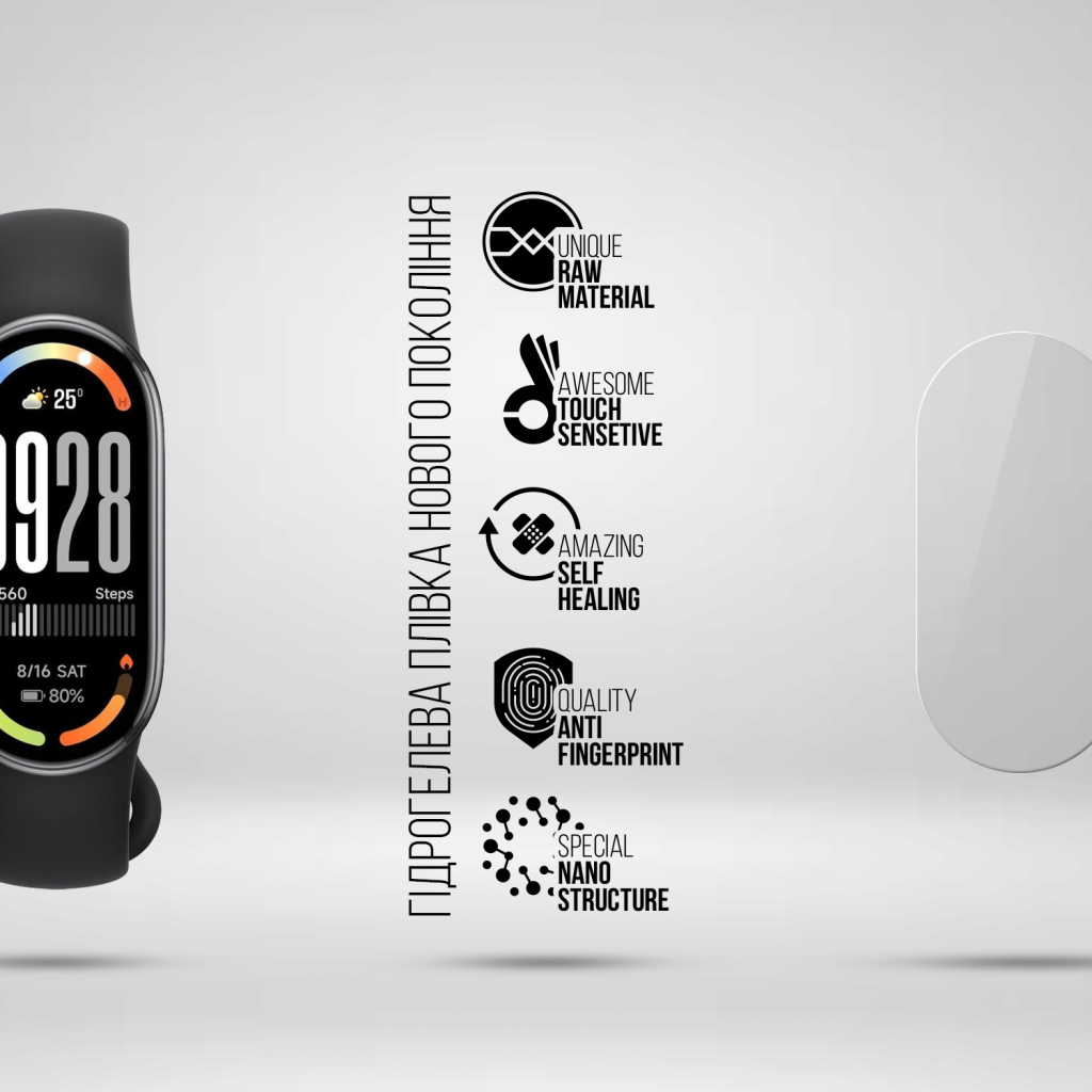 Плівка захисна Armorstandart Hydrogel Xiaomi Smart Band 10 6 шт (ARM86642) - зображення 2