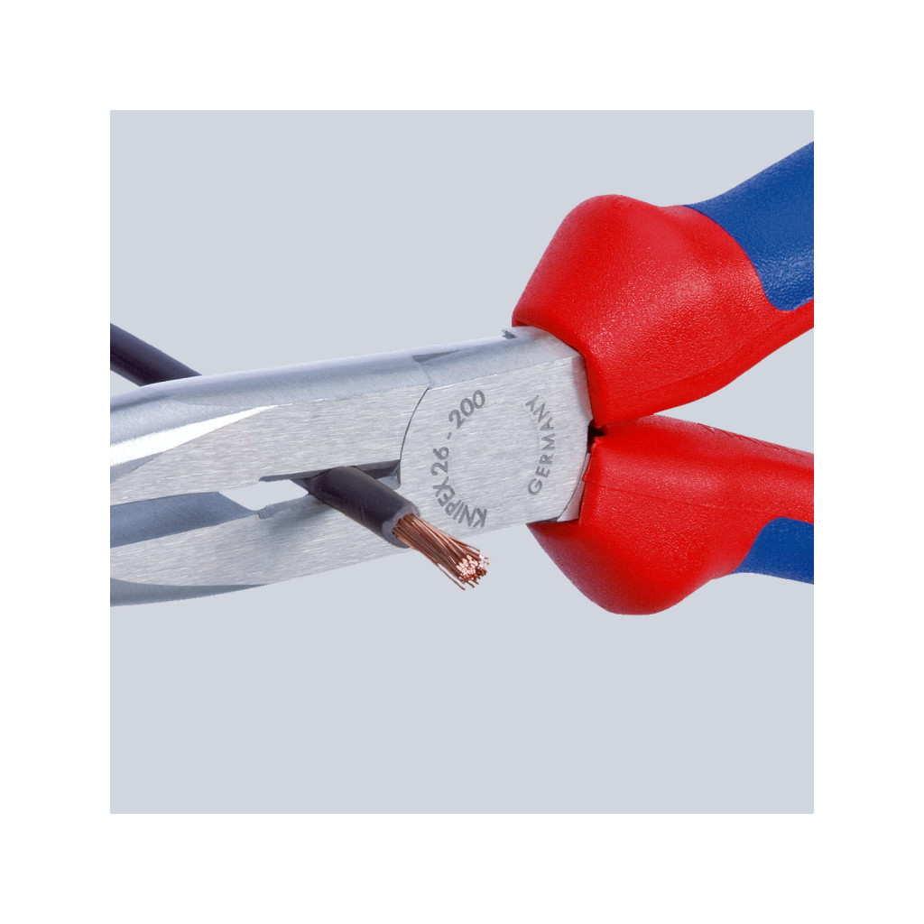Плоскогубці KNIPEX круглогубці з ріжучими крайками подовжені (26 15 200) - зображення 4