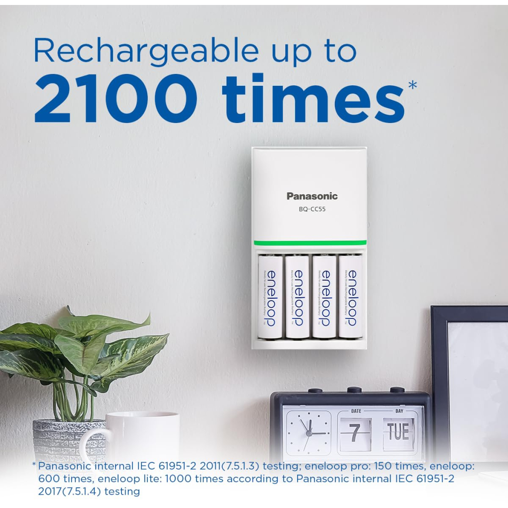Акумулятор Panasonic AA Eneloop 2000mAh NI-MH * 2 (BK-3MCDE/2CP) - зображення 8