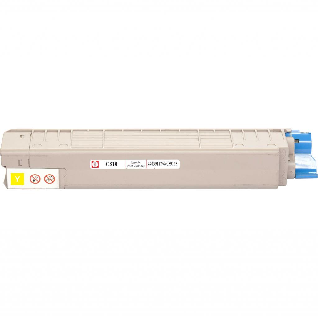 Тонер-картридж BASF OKI C810 Yellow 44059117/44059105 (KT-C810Y) - зображення 2