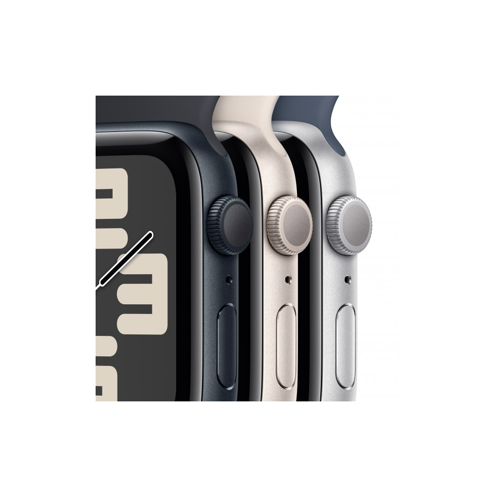 Смарт-годинник Apple Watch SE 2023 GPS 40mm Silver Aluminium Case with Storm Blue Sport Band - M/L (MRE23QP/A) - зображення 3