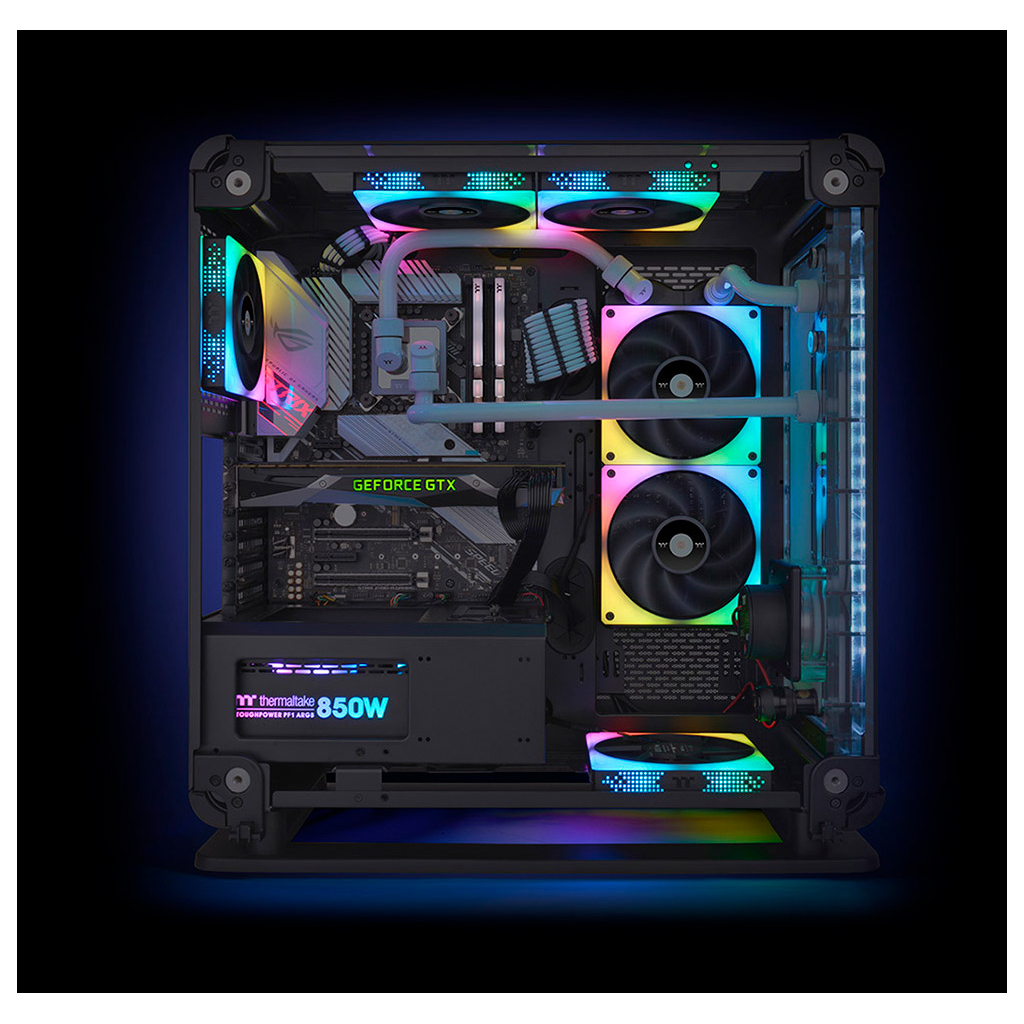 Кулер до корпусу ThermalTake TOUGHFAN 12 RGB Radiator Fan 3Pack (CL-F135-PL12SW-A) - зображення 8