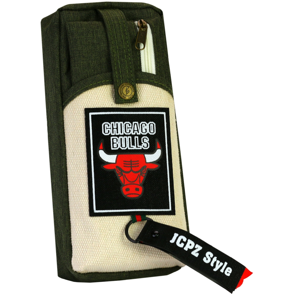 Пенал Cool For School 2 відділення Chicaco Buliis чорний (J-2390-1-green) - зображення 1