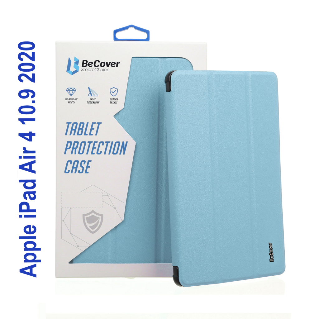 Чохол до планшета BeCover Direct Charge Pen mount Pencil Apple iPad Air 4 10.9 2020/2022 Light Blue (706796) - зображення 1