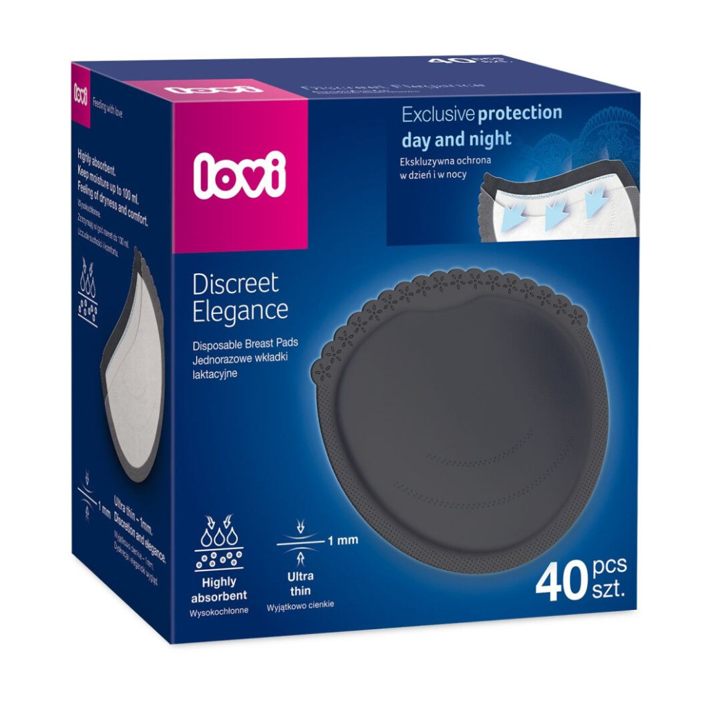 Вкладиш для бюстгальтера Lovi Discreet Elegance 40 шт. чорні (19/612) - зображення 1
