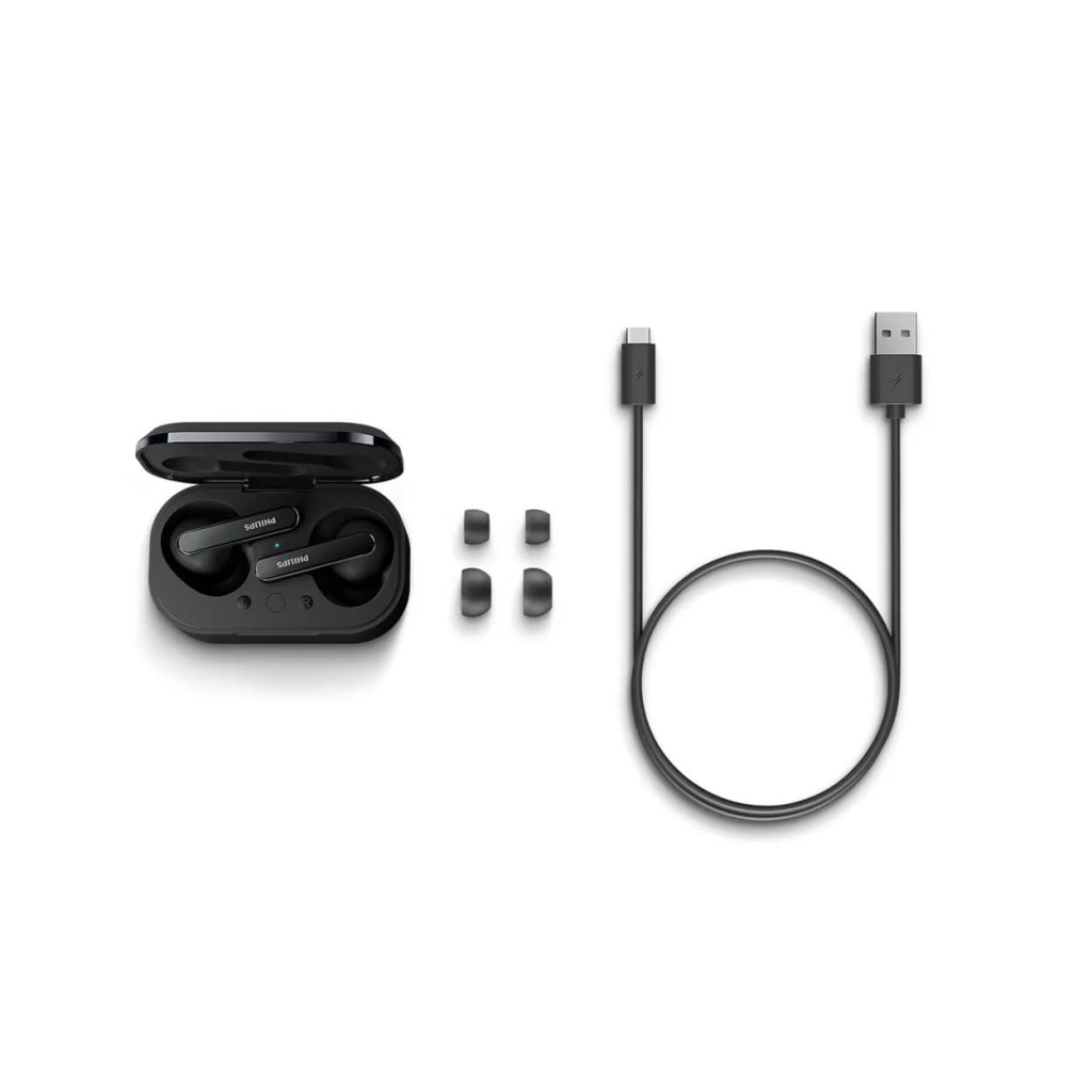 Навушники Philips TAT5506 TWS ANC Pro IPX5 Touch control Mic Black (TAT5506BK/00) - зображення 8