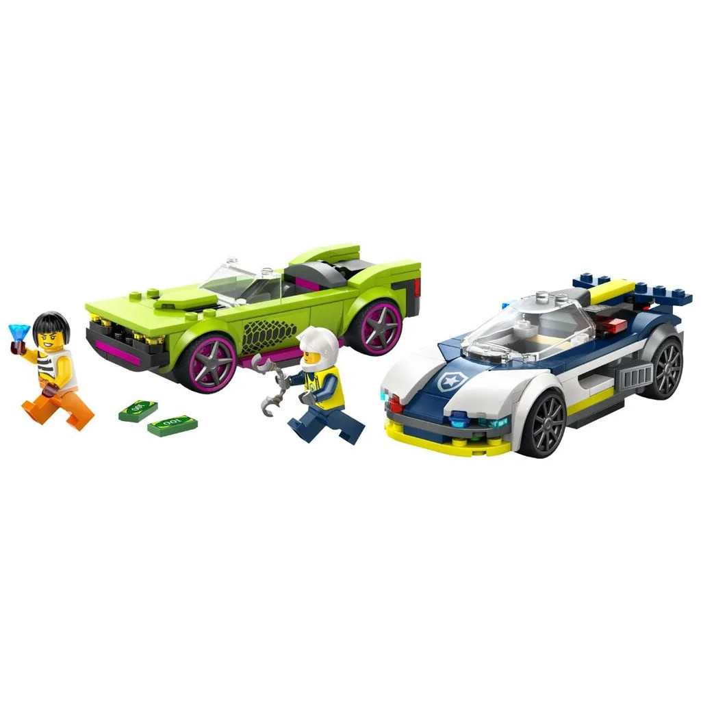 Конструктор LEGO City Переслідування маслкара на поліцейському автомобілі 213 деталей (60415) - зображення 7