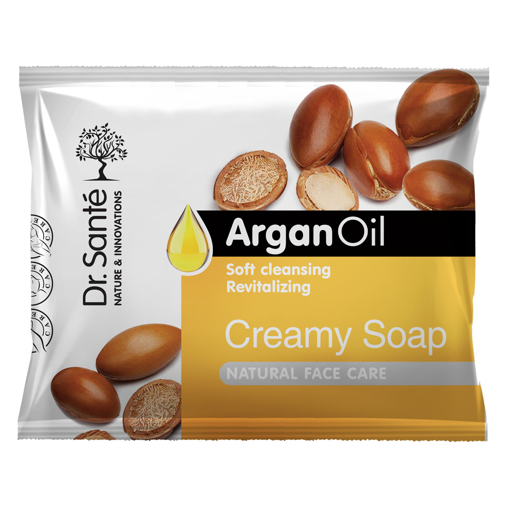 Тверде мило Dr. Sante Creamy Soap з олією аргани 100 г (8588006038040) - зображення 1