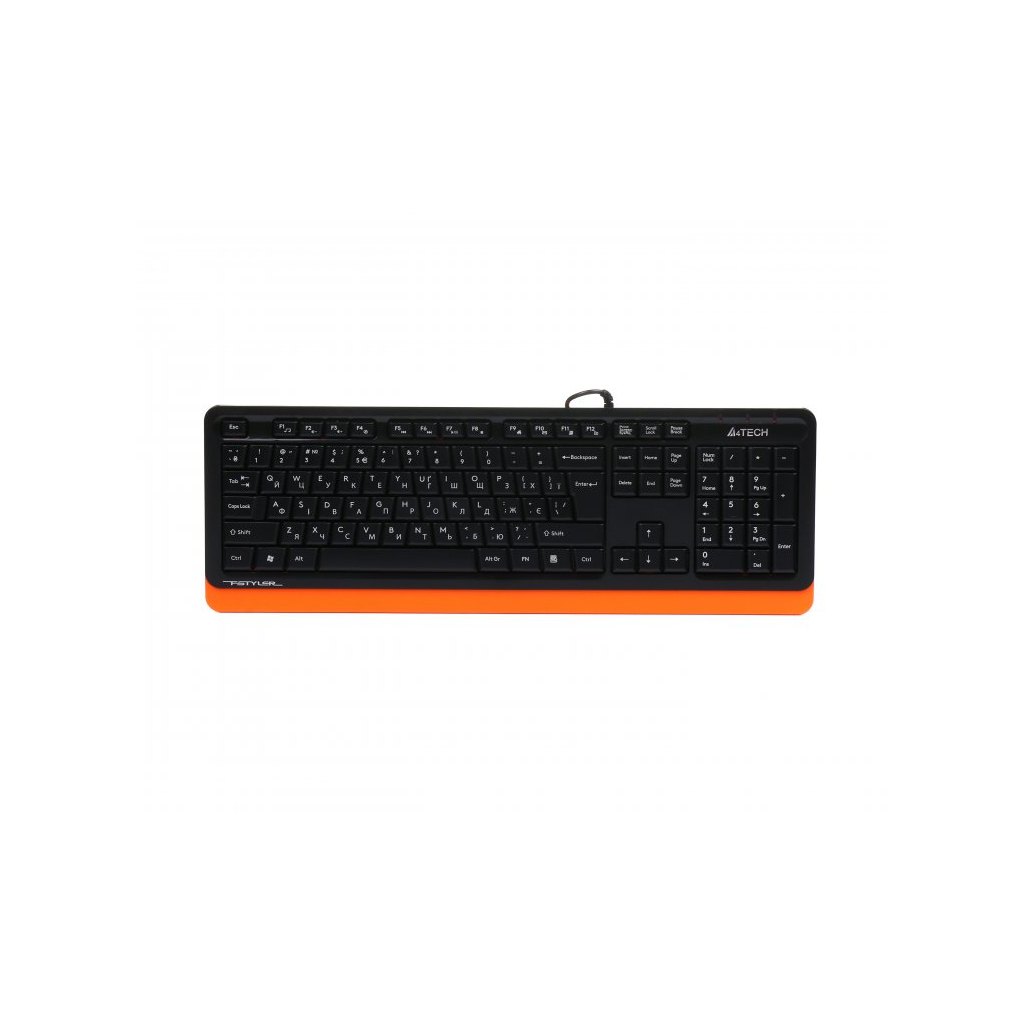Клавіатура A4Tech FKS10 USB Orange - зображення 1