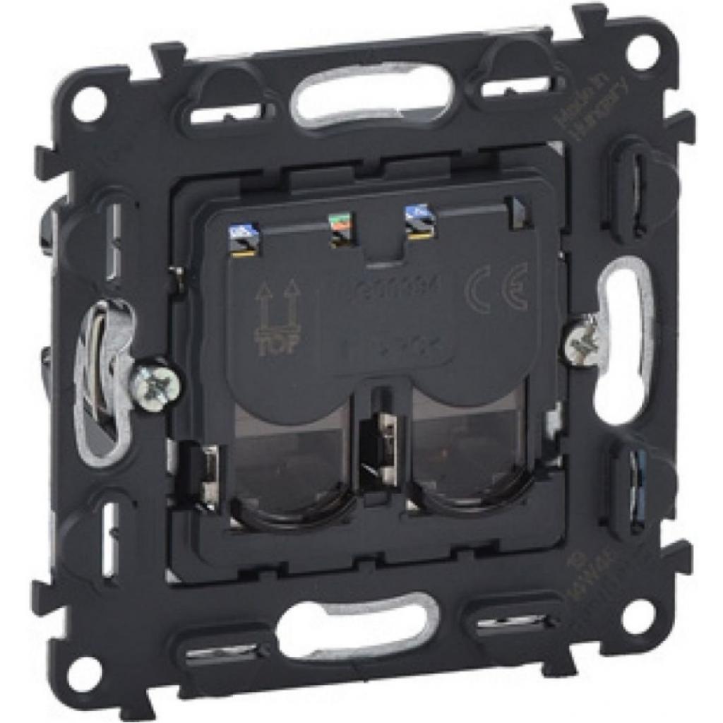 Комп'ютерна розетка LEGRAND подвійна RJ45 Кат.5е UTP Valena IN'MATIC (753041) - зображення 1
