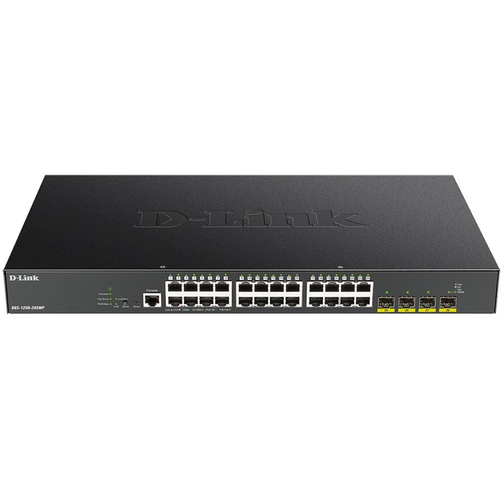 Комутатор мережевий D-Link DGS-1250-28XMP - зображення 1