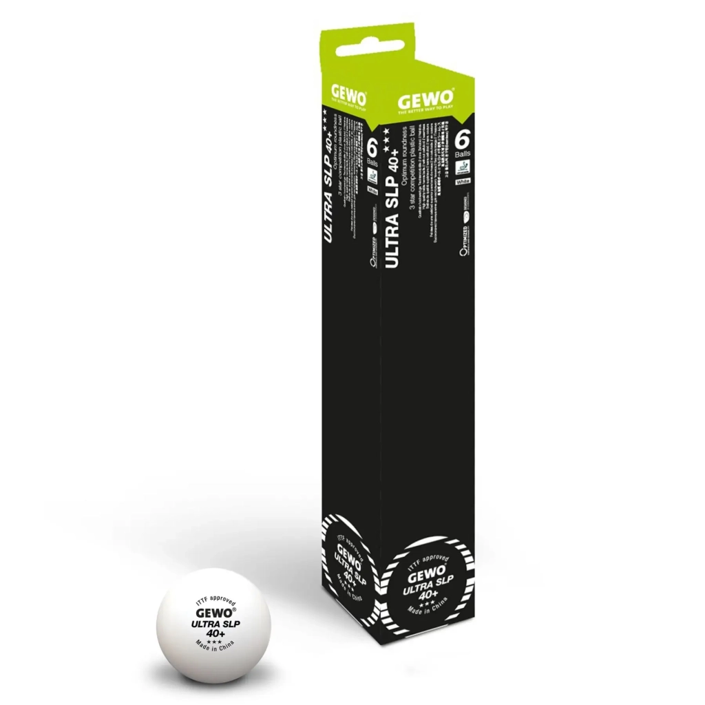 М'ячик для настільного теніса Gewo Ultra SLP 40+ ITTF 6 шт (81351200) (931057) - изображение 2