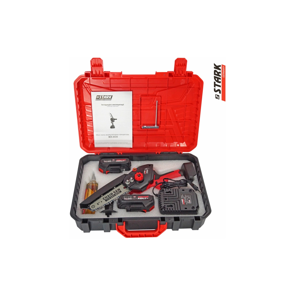 Ланцюгова пила Stark BCS-2115, 21V, 2х2Ah, 150мм (310900001) - изображение 4
