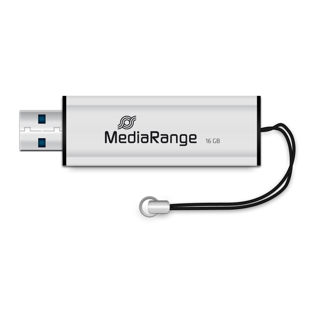 USB флеш накопичувач Mediarange 16GB Black/Silver USB 3.0 (MR915) - зображення 3