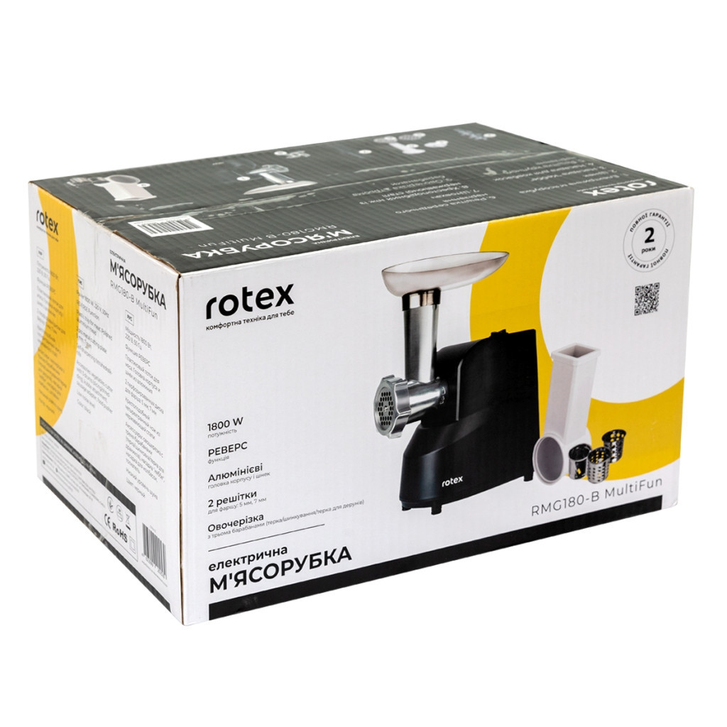 М'ясорубка Rotex RMG180-B MultiFun - зображення 11