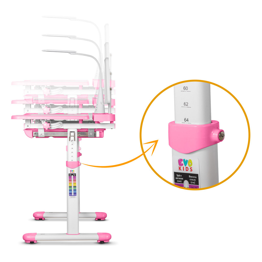 Парта зі стільцем Evo-kids BD-23 PN - изображение 7