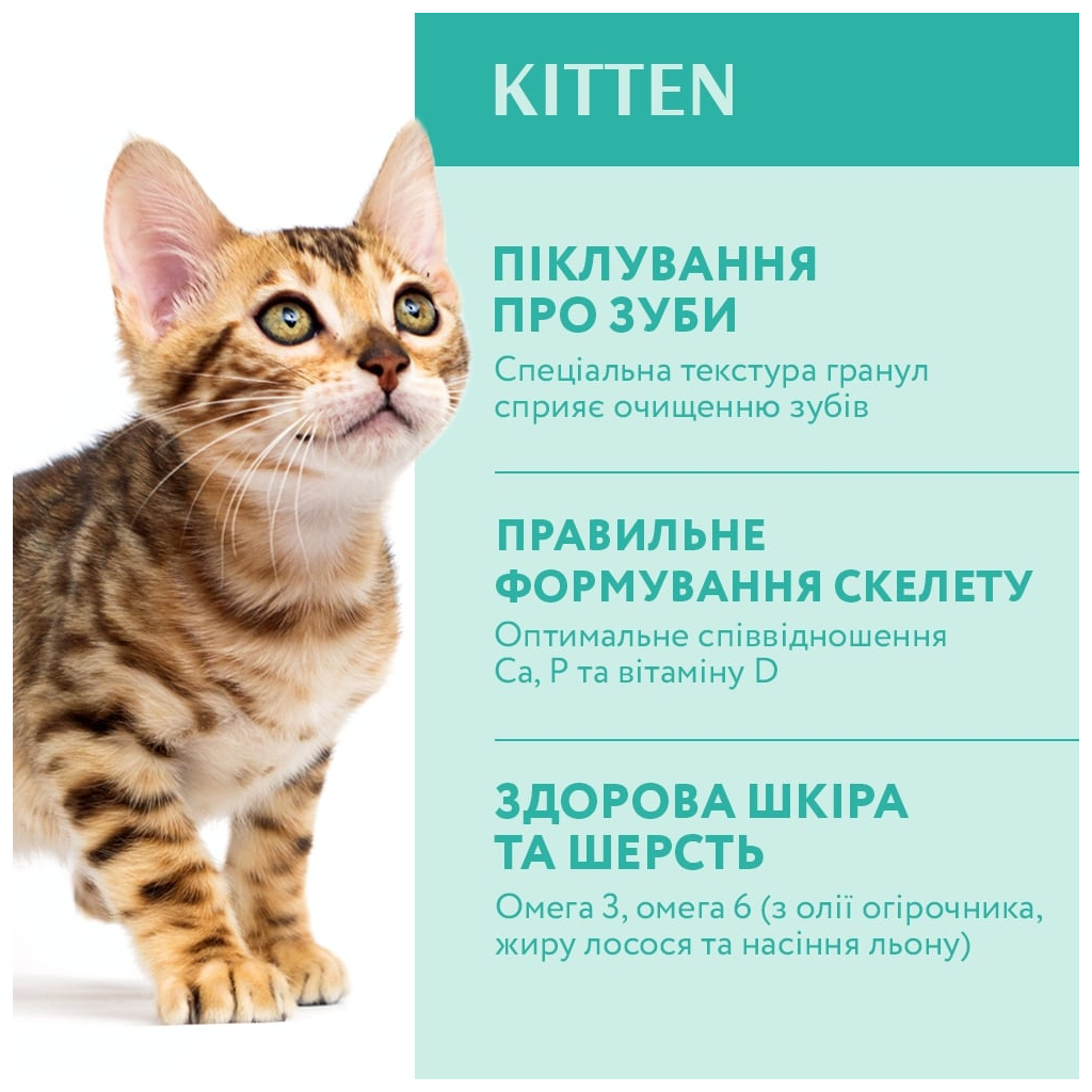 Сухий корм для кішок Optimeal для кошенят зі смаком курки 200 г (4820215360197) - зображення 3