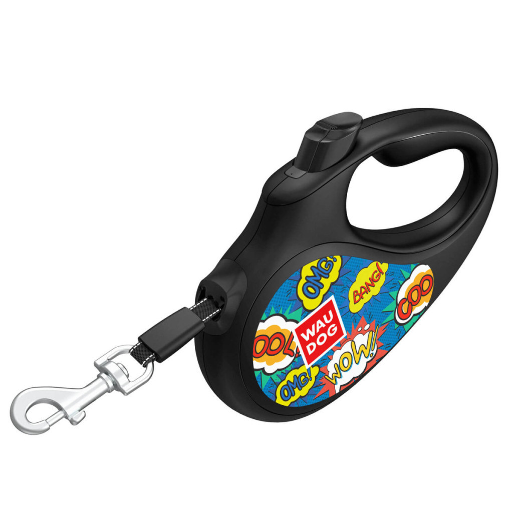 Повідець для собак WAUDOG R-leash ВАУ світловідбиваюча стрічка S 5 м (8124-0087-01) - зображення 2
