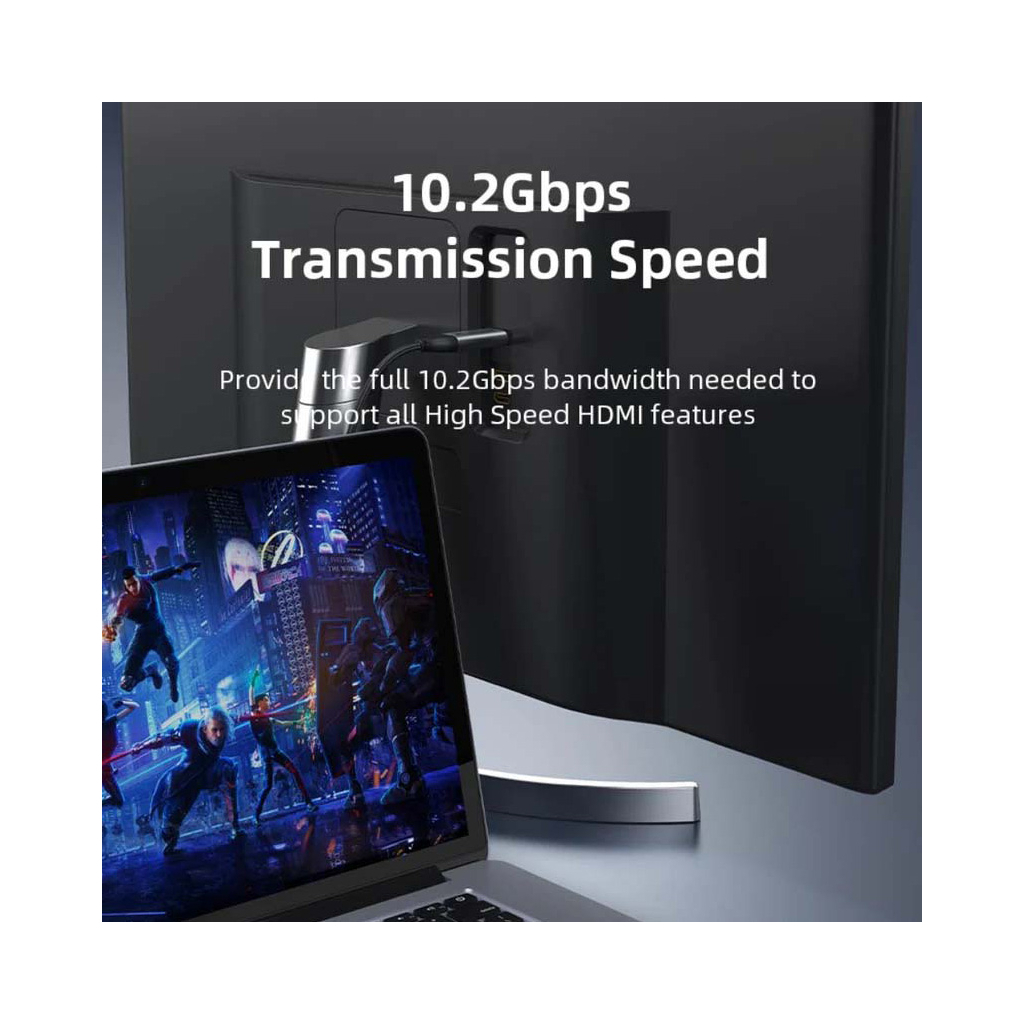 Кабель мультимедійний USB-C to HDMI M 3.0m V1.4 4K30Hz Cabletime (CA915378) - изображение 6