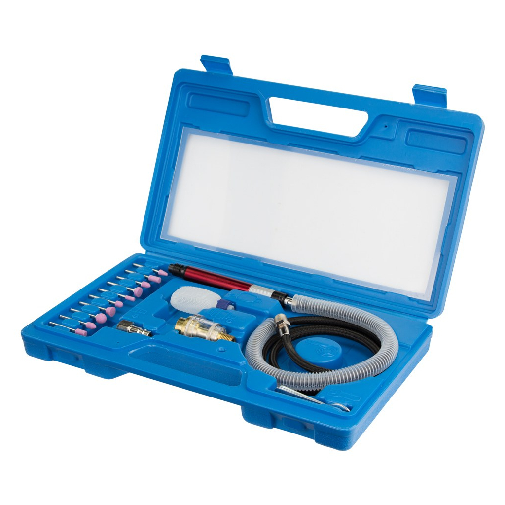 Шліфувальна машина Sigma пневматична пряма з аксесуарами в кейсі 54000 об/хв (6732891) - зображення 1