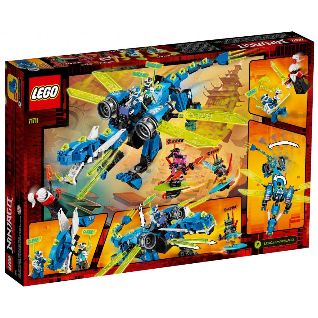 Конструктор LEGO Ninjago Кібердракон Джея 518 деталей (71711) - зображення 4