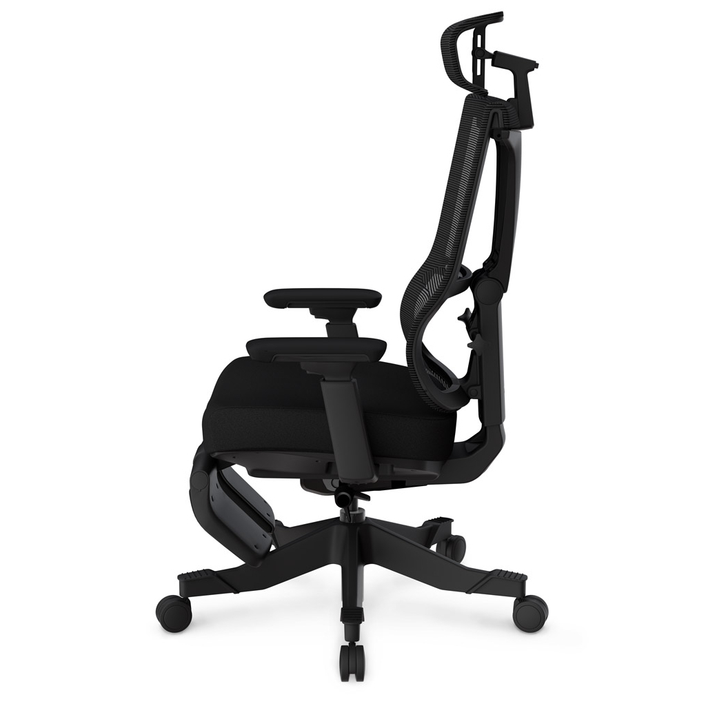 Офісне крісло Mealux S6 Air Fabric Black (HF-S6 F/B) - зображення 4