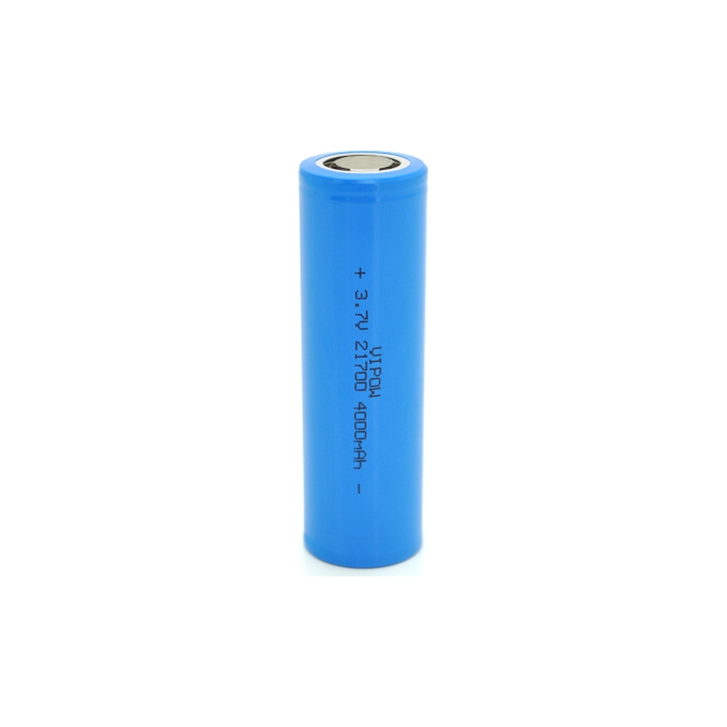 Акумулятор Vipow 21700 4000mAh, 3.7V, Blue, FlatTop (ICR21700-4000mAhFT / 31078) - зображення 1