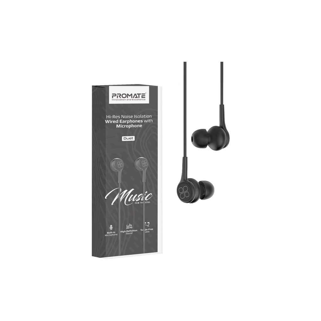 Навушники Promate Duet Black (duet.black) - зображення 7