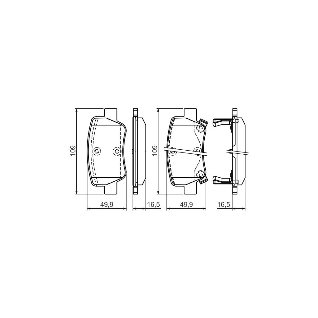 Гальмівні колодки Bosch 0 986 494 403 - зображення 1