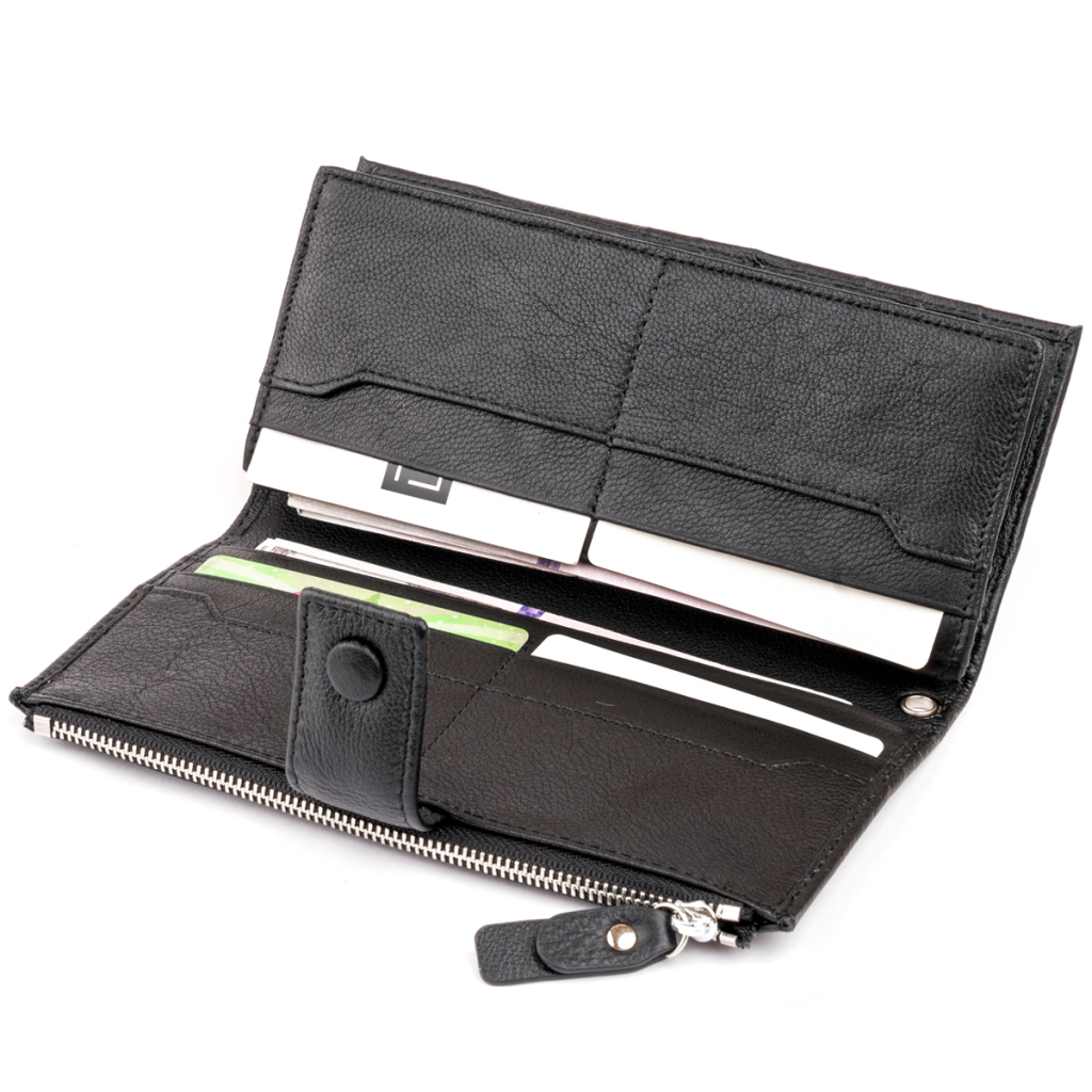 Гаманець ST Leather Шкіряний Чорний (19280) - зображення 8