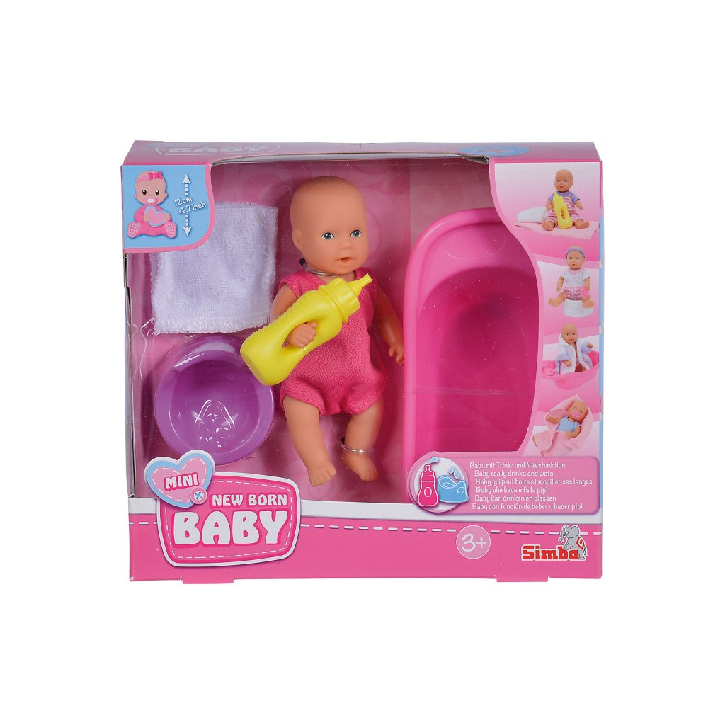 Пупс Simba NBB з ванною 12 см (5033218) - зображення 3