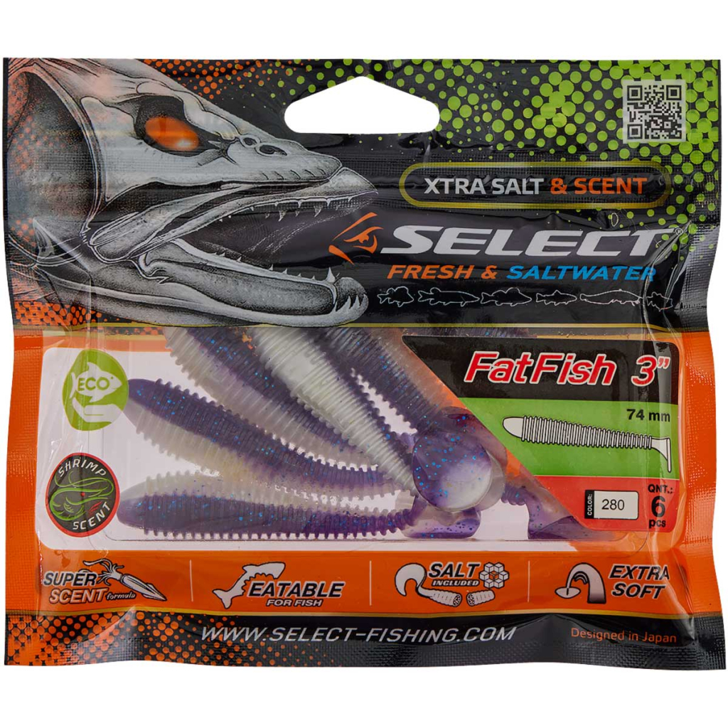 Силікон рибальський Select FatFish 3" 280 (6 шт/уп) (1870.71.99) - зображення 2