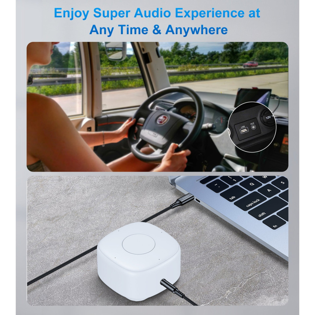 Перехідник USB-C to jack 3.5mm stereo audio (CDLA) 2.0m Choetech (AUX008-BK) - зображення 6