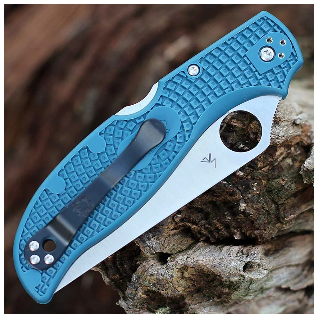 Ніж Spyderco Stretch 2 XL Lightweight K390 FRN Blue (C258FPK390) - зображення 11
