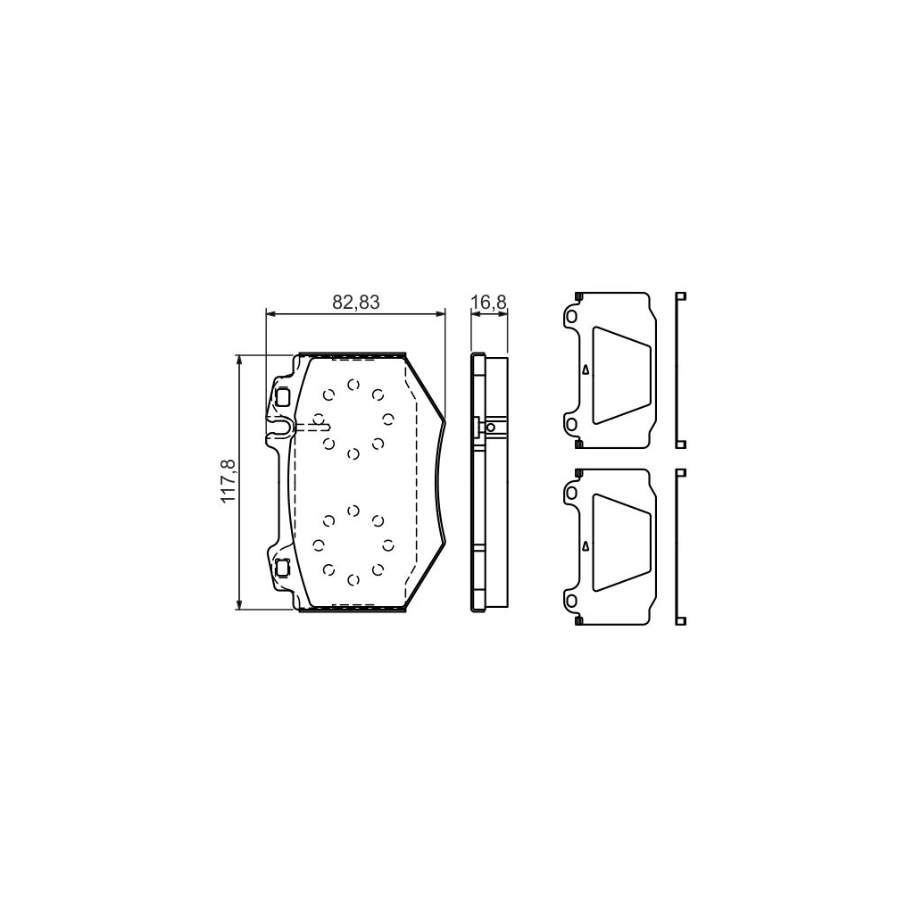 Гальмівні колодки Bosch 0 986 494 352 - зображення 1
