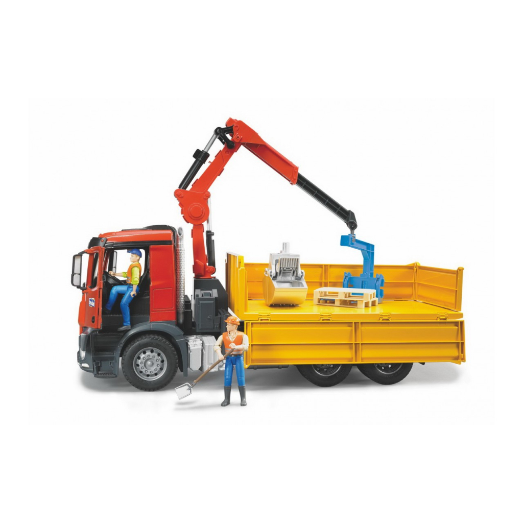 Спецтехніка Bruder великий пожежний автомобіль MB Arocs з краном, М1:16 (03651) - зображення 1