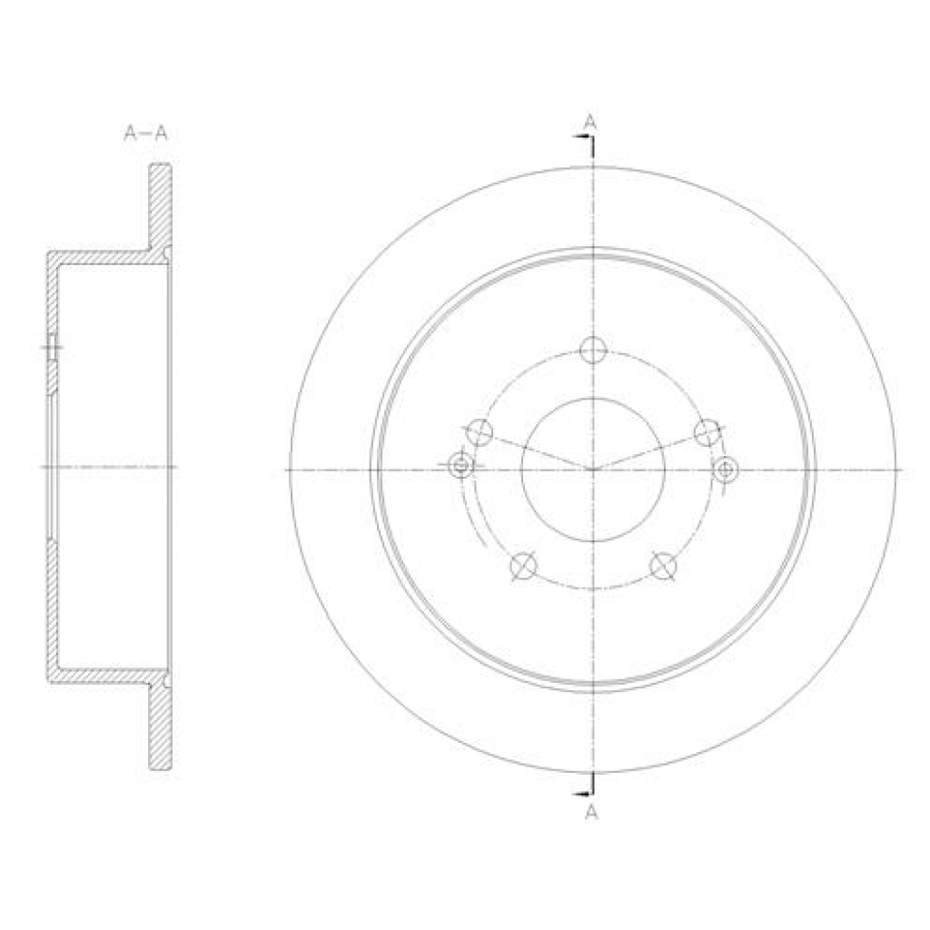 Гальмівний диск REMSA 62096.00 - зображення 1