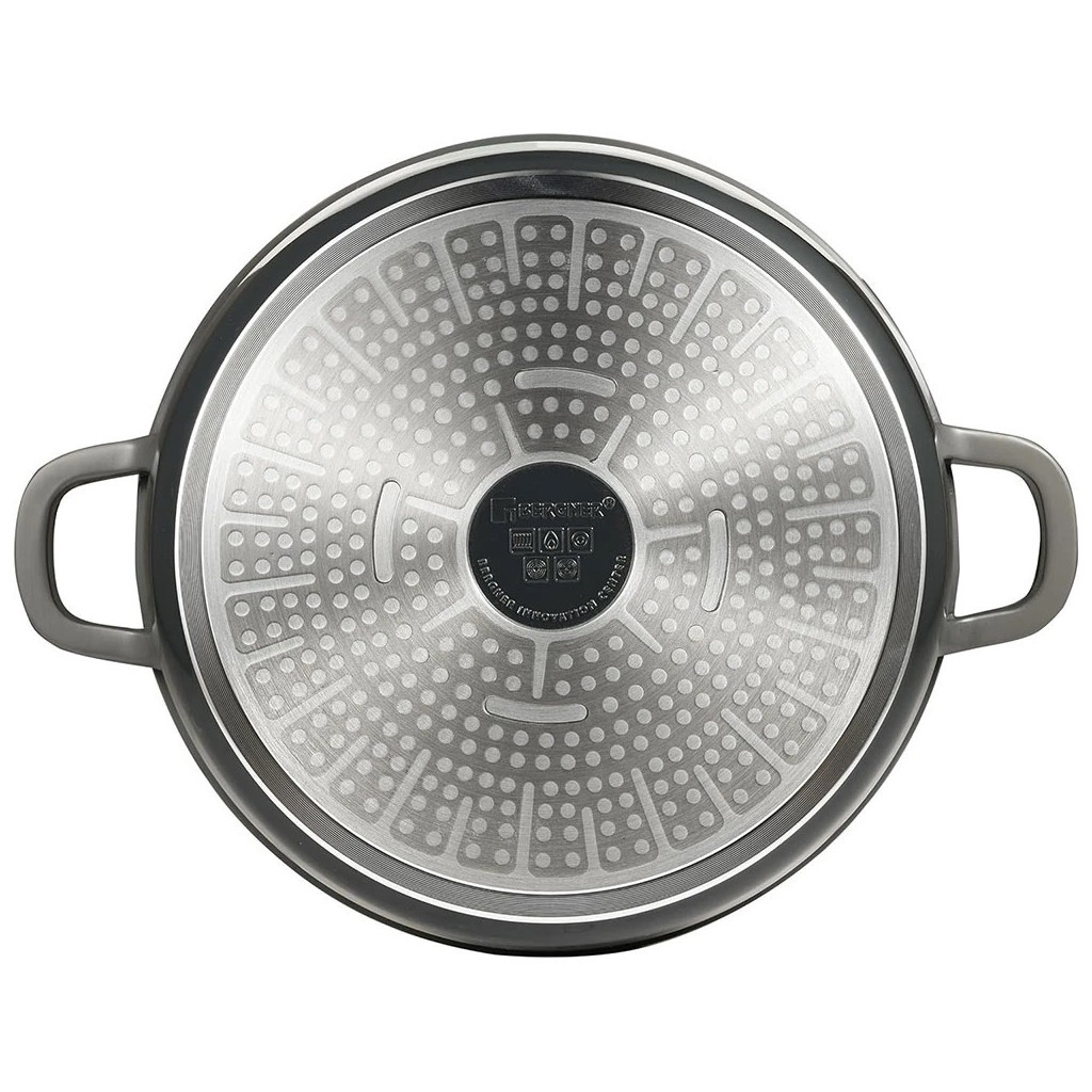 Каструля Bergner Excalibur з кришкою Сіра 4.2 л (BG-36101-GY) - зображення 3